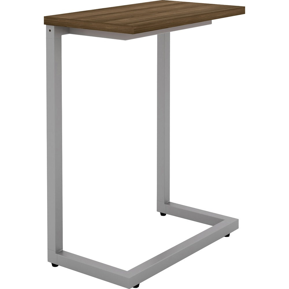 Image of Lorell Table, Cantilever, 17-2/5"Wx9-9/10"Lx26-1/2"H, Walnut