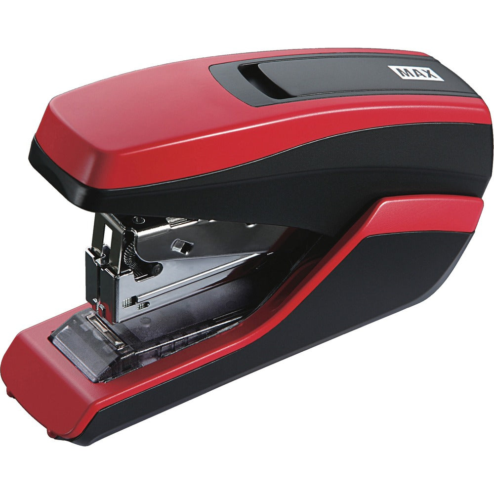 Image of Max USA Stapler, 35-Sheet, Half Strip, 1-3/5"Wx5-1/10"Lx3-2/5"H,RDBK