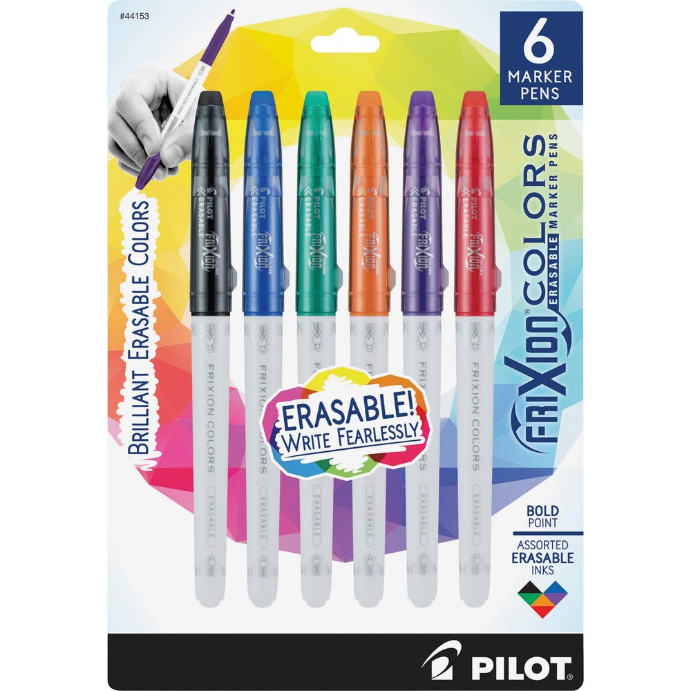 Image of Pilot Marker, Erasable, 5-1/4"Wx1/2"Lx7-3/5"H, 6/PK, Assorted