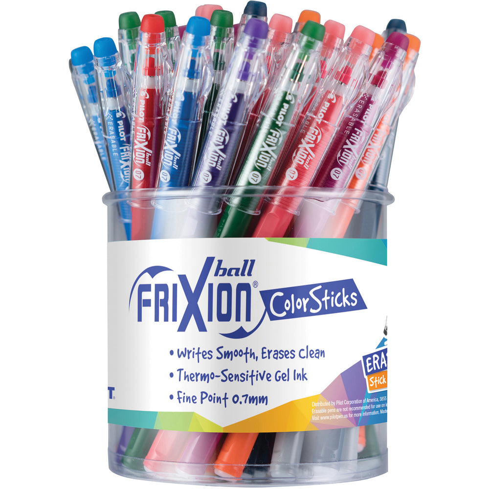 Image of Pilot Pen, Erasable, Frixion Gel Ink Colorsticks, 48/DS, AST
