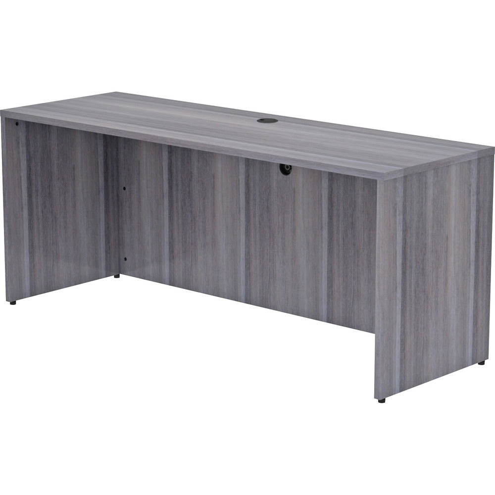 Image of Lorell Credenza Shell, 72"x24"x29-1/2", Weathered Charcoal