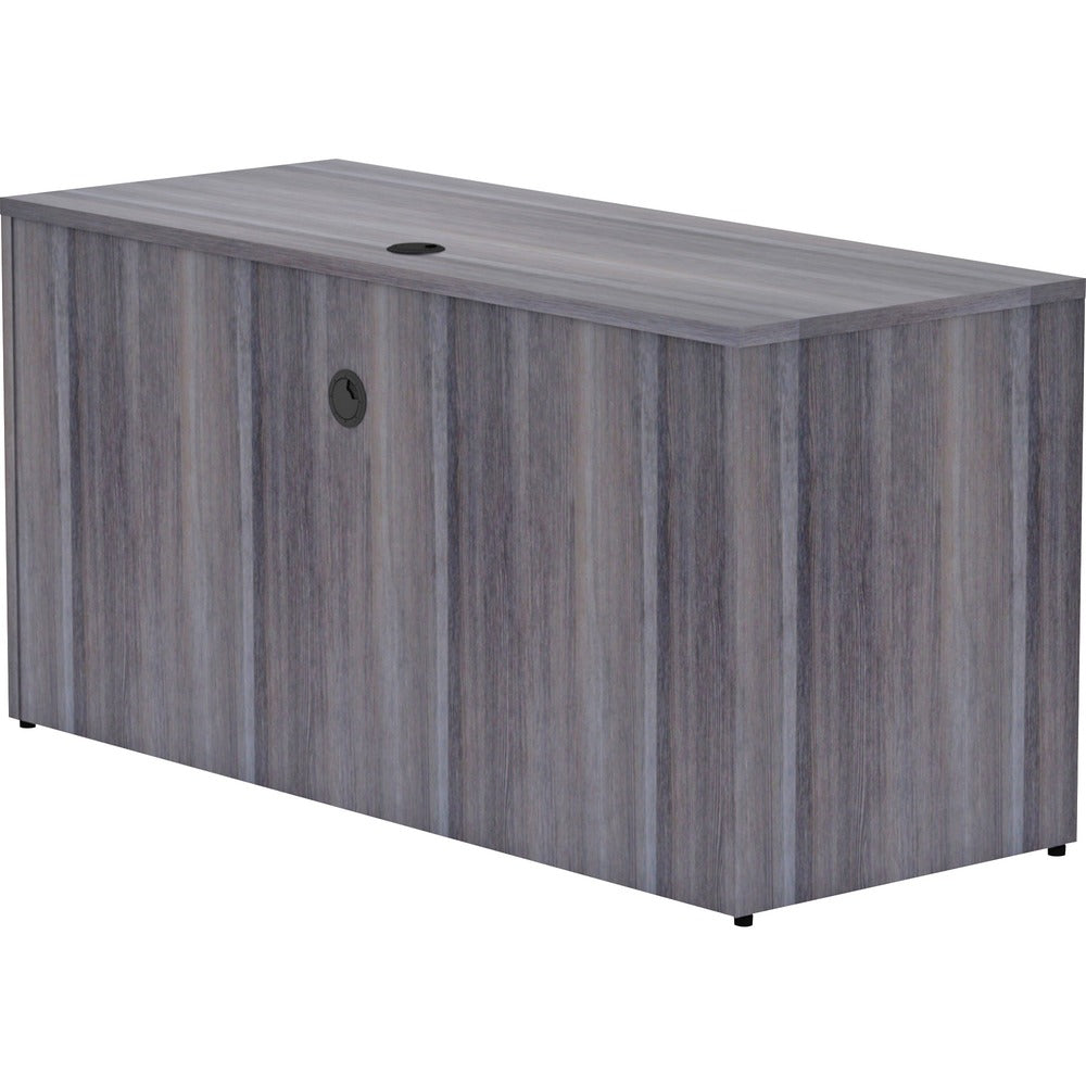 Image of Lorell Credenza Shell, 60"x24"x29-1/2", Weathered Charcoal