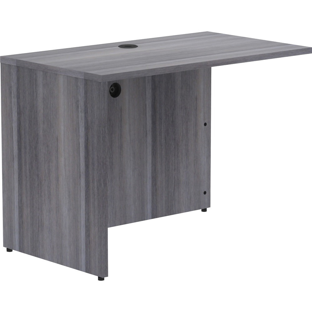 Image of Lorell Return Shell, 42"x24"x29-1/2", Weathered Charcoal