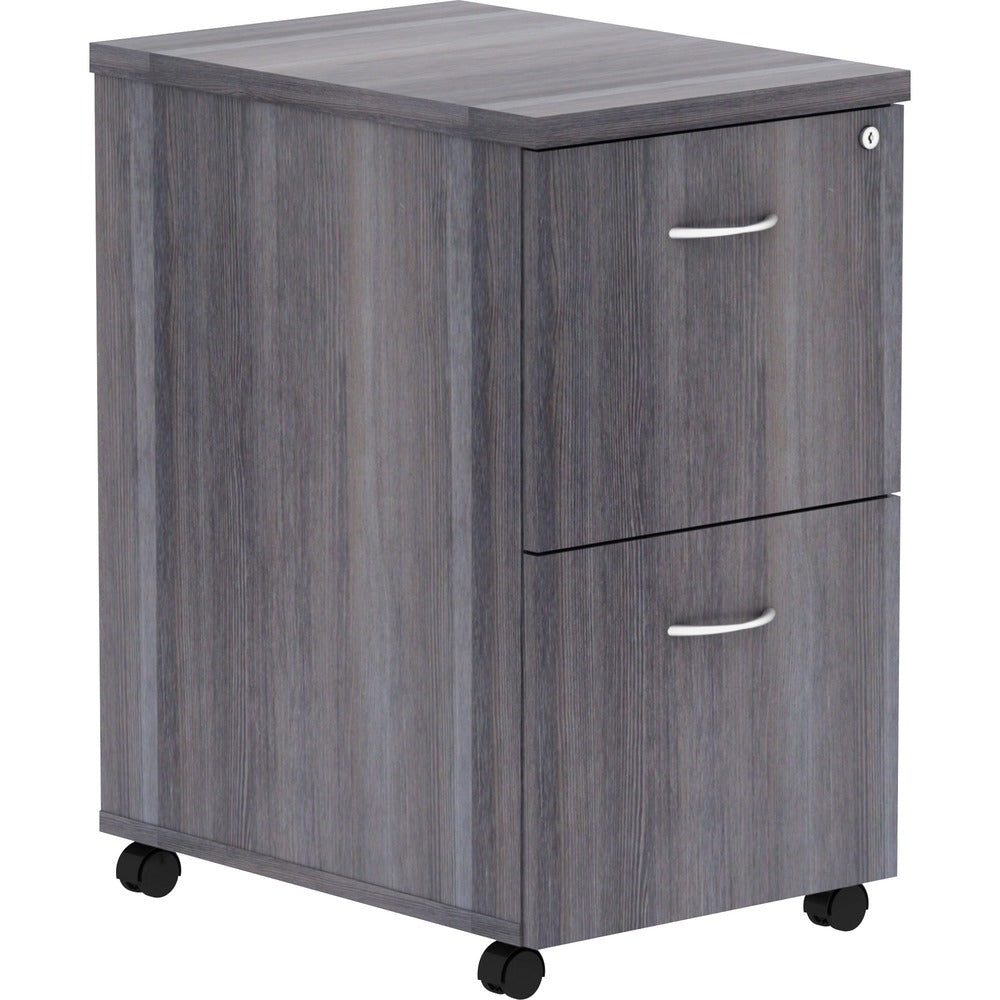 Image of Lorell Pedestal,Mobile,F/F,16"x22"x28-1/4",Weathered Charcoal