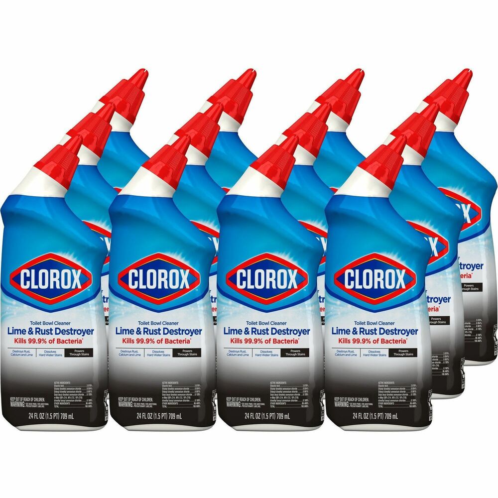 Image of Clorox Company ToiletBowlCleaner/StainRemover,Angle,24oz,12/CT,30CT/BD,CL