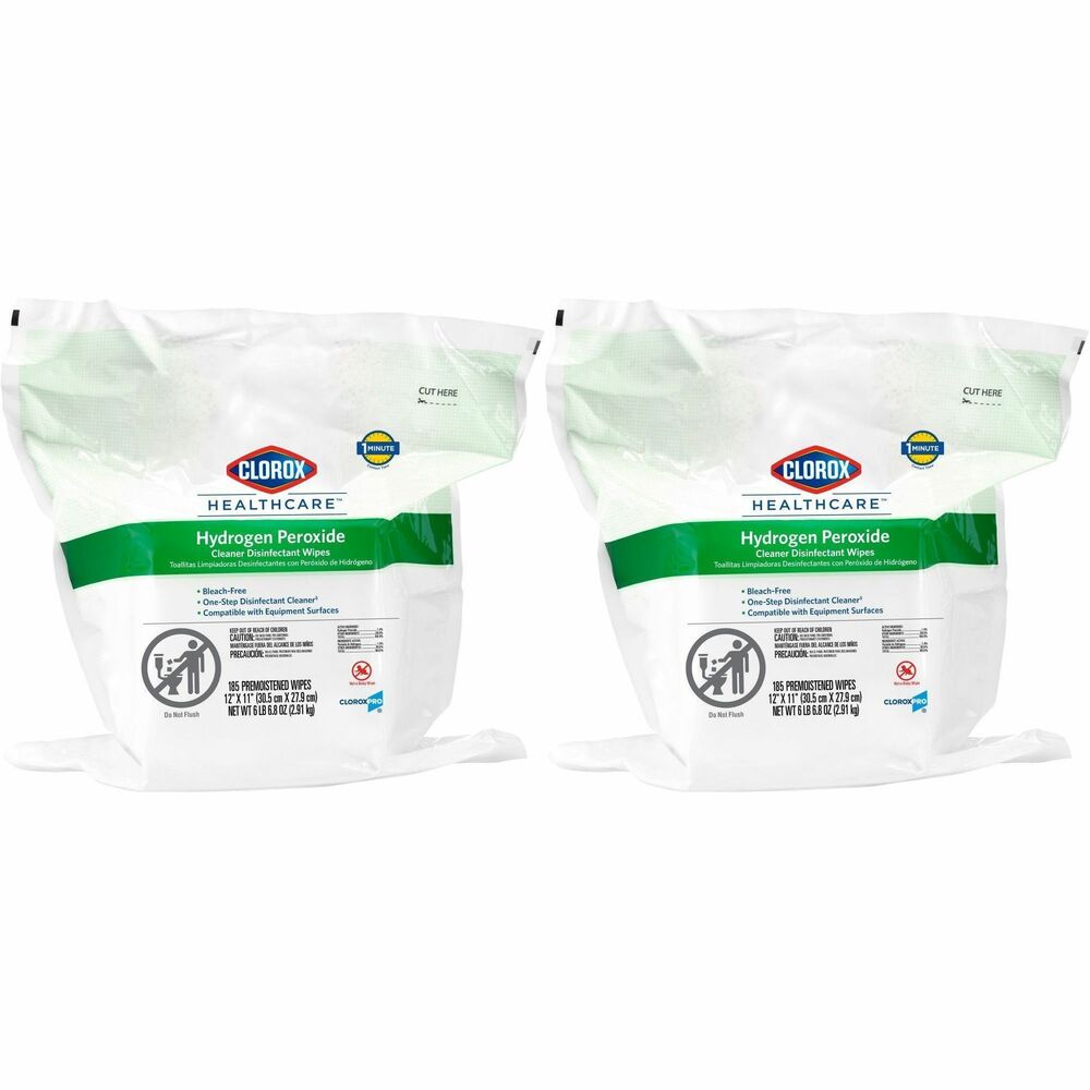 Image of Clorox Company Disinfecting Wipes Refill,w/Hydrgn Perox,185 Wipes,100/BD,WE