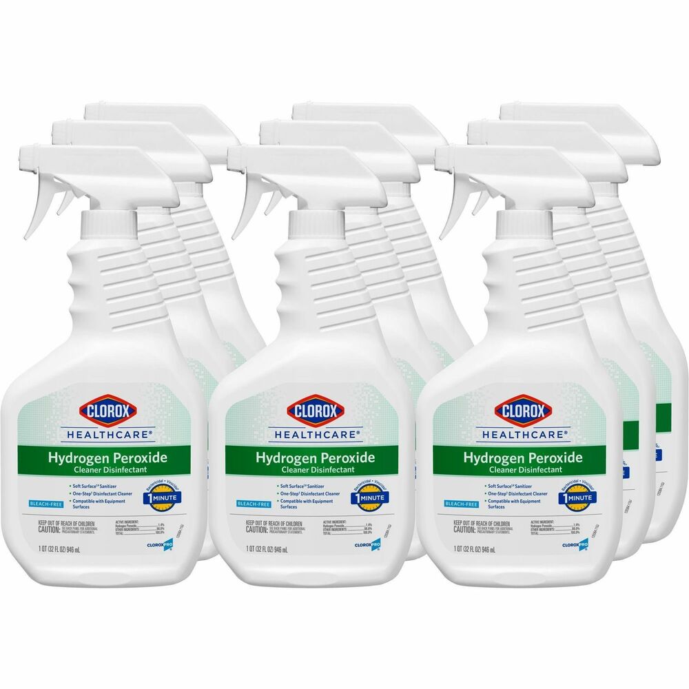 Image of Clorox Company Disinfecting Cleaner,Hydrogen Peroxide,32 oz,216/BD,WE/GN