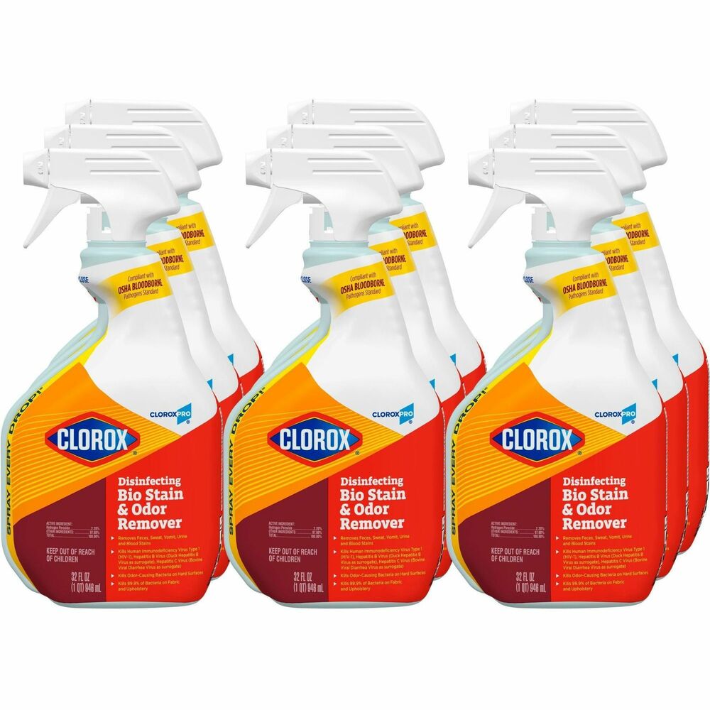 Image of Clorox Company Disinfectant Spray, OSHA Compliant, Bleach-free, 32 oz, 9/CT