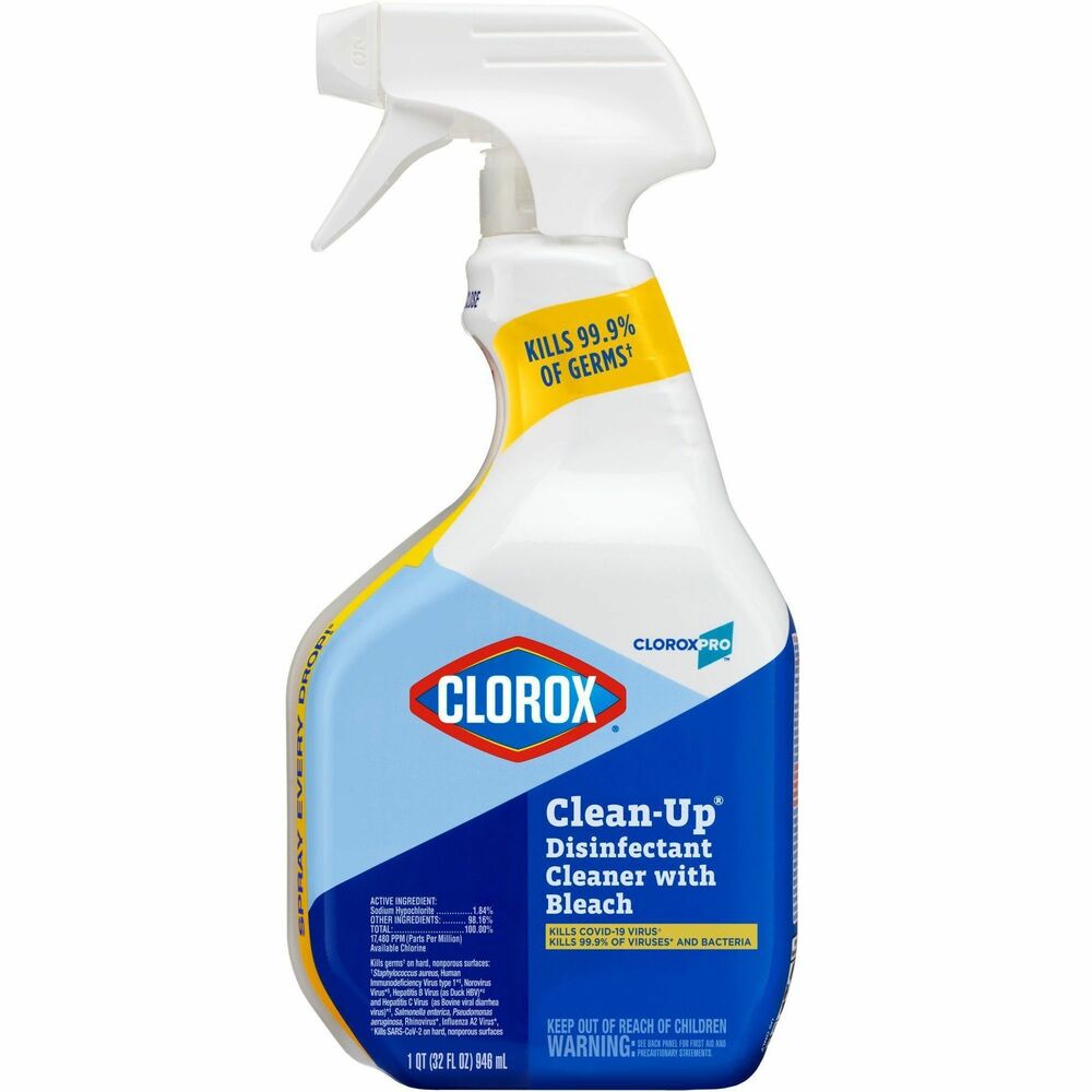 Image of Clorox Company Disinfectant Cleaner, w/Bleach, 32oz, Trigger Spray, 432/PL