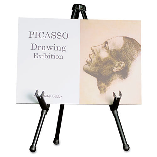Image of Universal® Portable Tabletop Easel, 14" High, Steel, Black