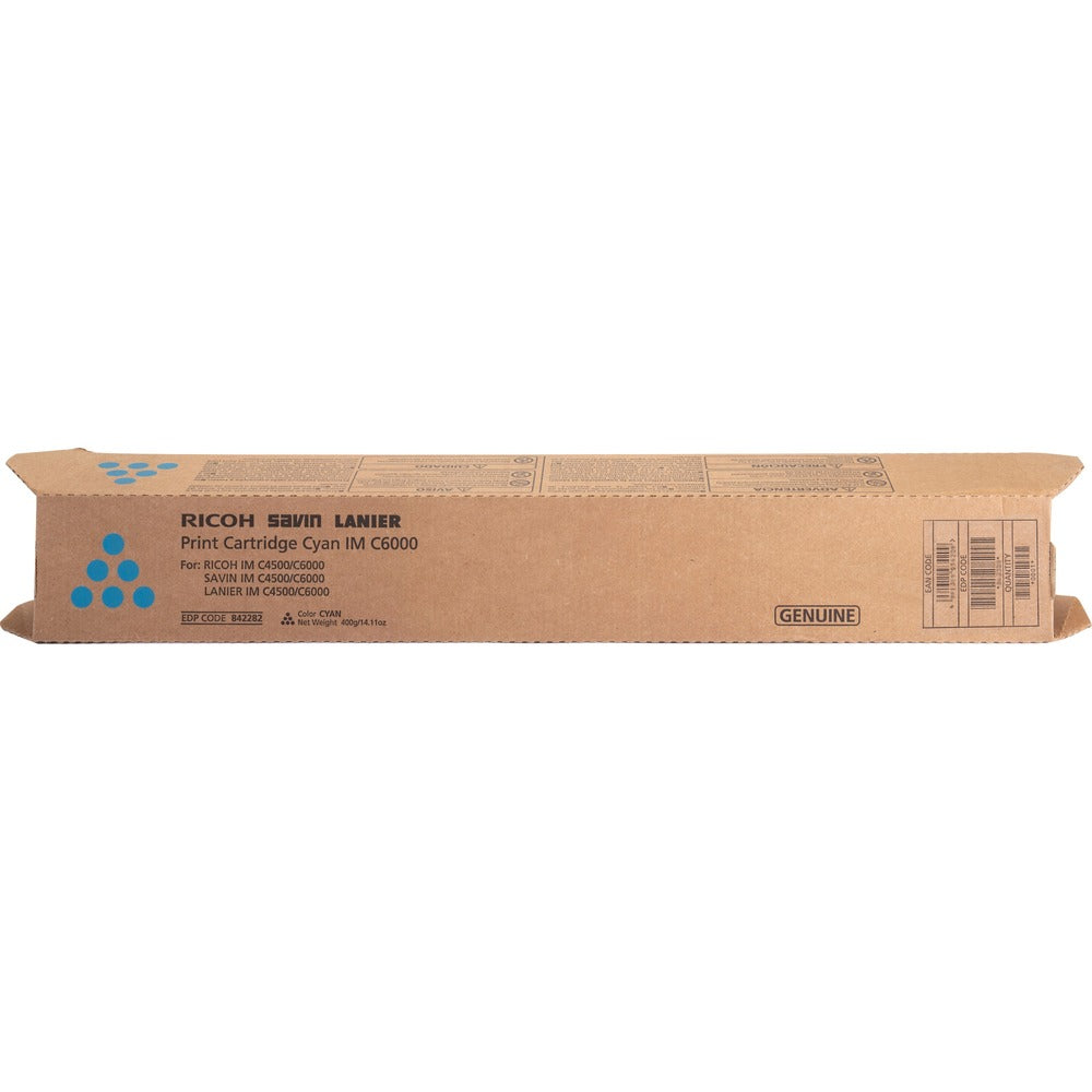 Image of Ricoh Office Products Toner Cartridge, 4500/6000, 22,500 Yield, CYN
