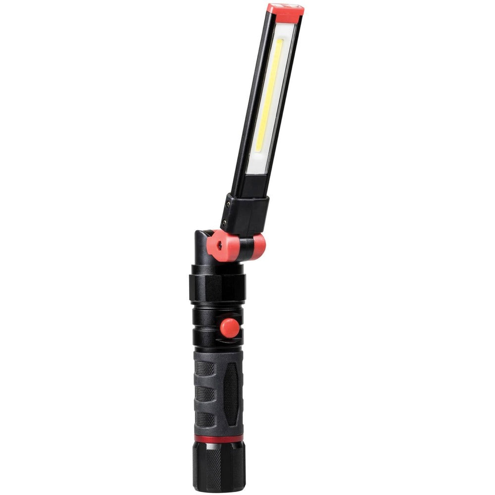 Image of Dorcy Intl. Flashlight, Foldable, 2-1/10"Wx1-2/5"Lx1-3/4"H, Black/Red