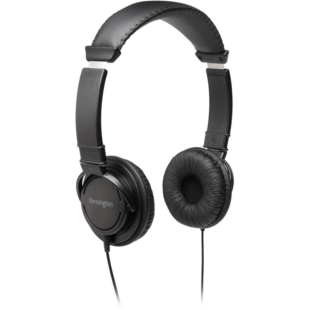 Image of Kensington Headphones, Hi-Fi, 6"Wx8-1/2"Lx2"H, Black