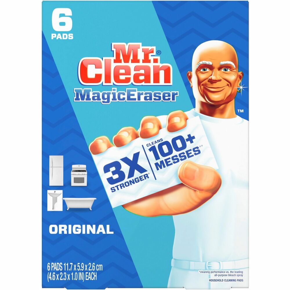 Image of Procter & Gamble Commercial Cleaning Pads, Original, 4-3/5"x2-3/10"x1", 6/PK, 6PK/CT, WE