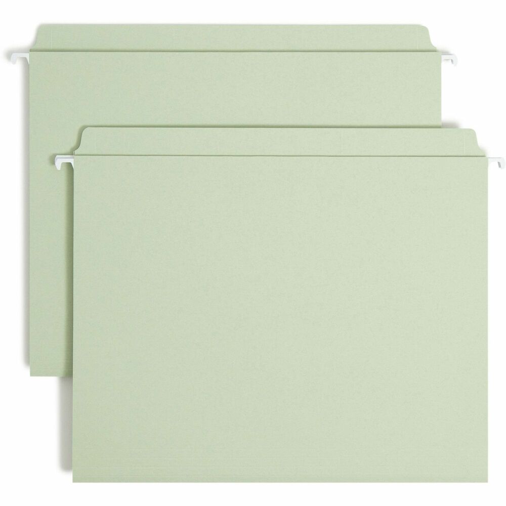 Image of Smead Hanging Folders,w/2-Ply Tabs,Straight Tab,Ltr,20/BX,Moss