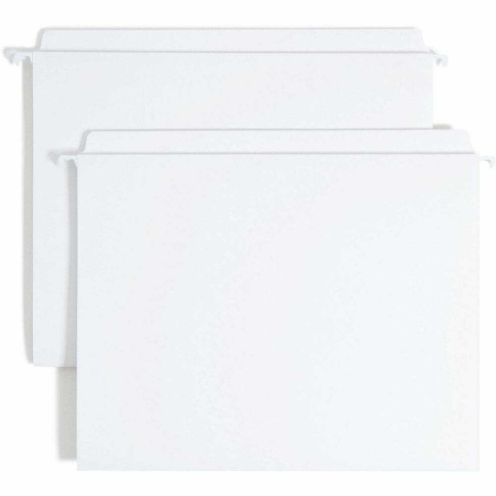 Image of Smead Hanging Folders,w/2-Ply Tabs,Straight Tab,Ltr,20/BX,White