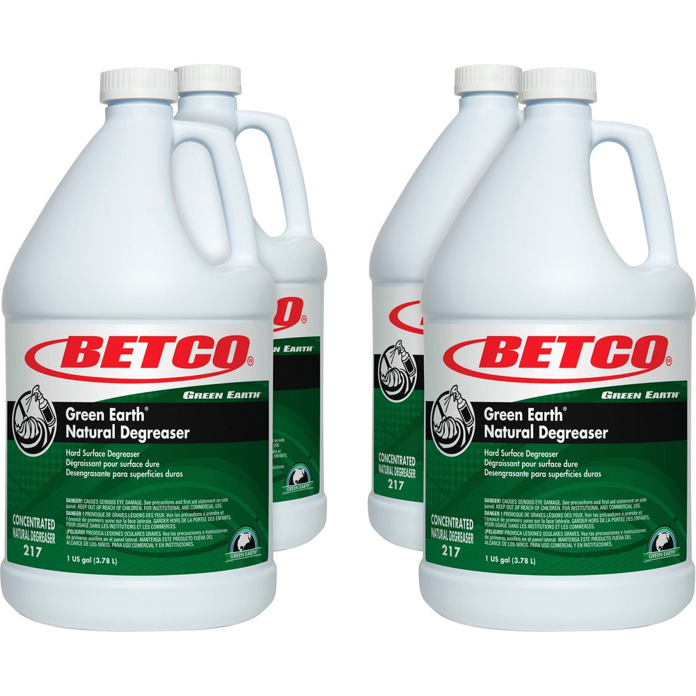 Image of Betco Corporation Degreaser, Bio-based, Concentrated, 1 Gal, 4/CT, Dark Green