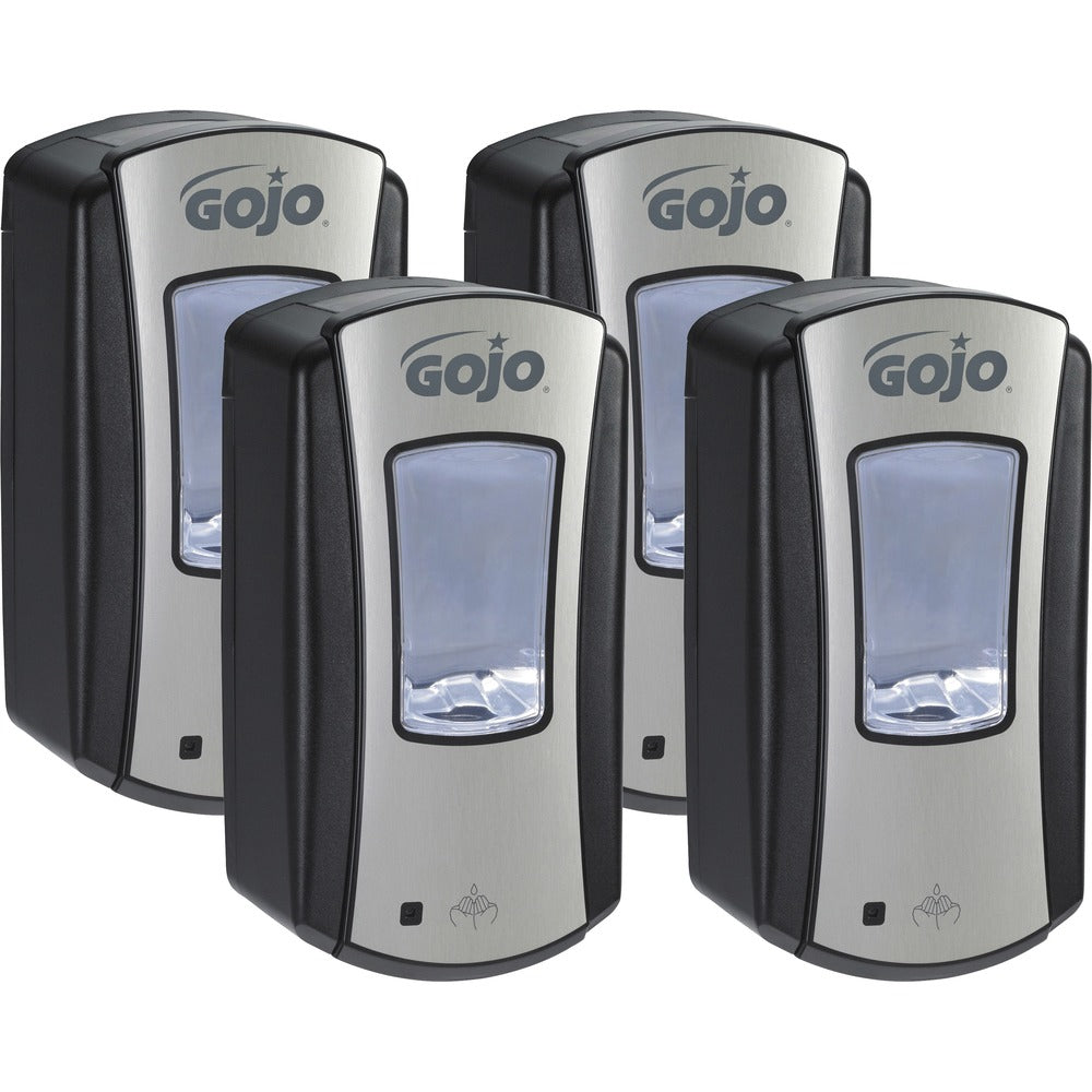 Image of Gojo Dispenser, Touch-free, f/Foam Soap, 1200ml Cap, 4/CT, BK/CHM
