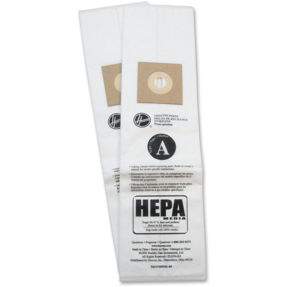 Image of Hoover Filter Bags,Allergen,Type SB,f/Hoover Insight10/PK,6PK/CT,WE