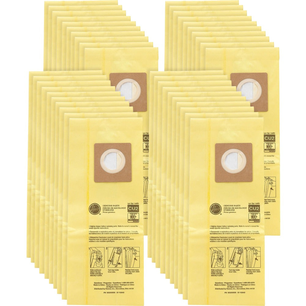 Image of Hoover Vacuum Filter Bags,f/HushTone,Allergen,10/PK,4PK/CT,YW