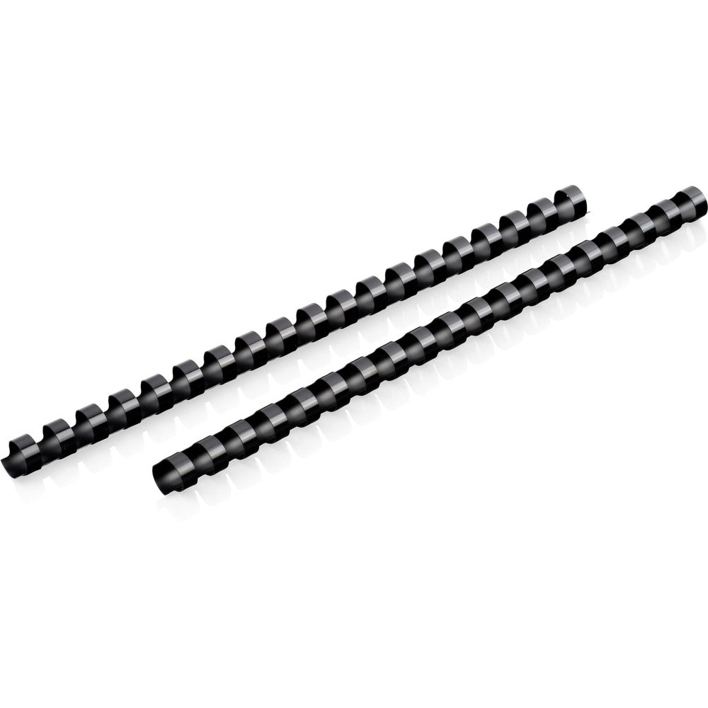 Image of Mead Binding Spines, 19-Hole, 85-Sheet Capacity, 1/2", 125/BX, BK