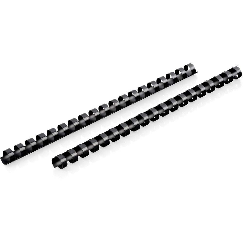 Image of Mead Binding Spines, 19-Hole, 105-Sheet Cap, 9/16", 125/BX, BK