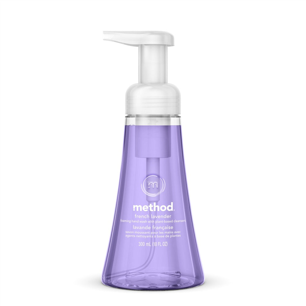 Image of Method Products Handwash, Foaming, French Lavender, 10oz Pump, 6/CT, Purple
