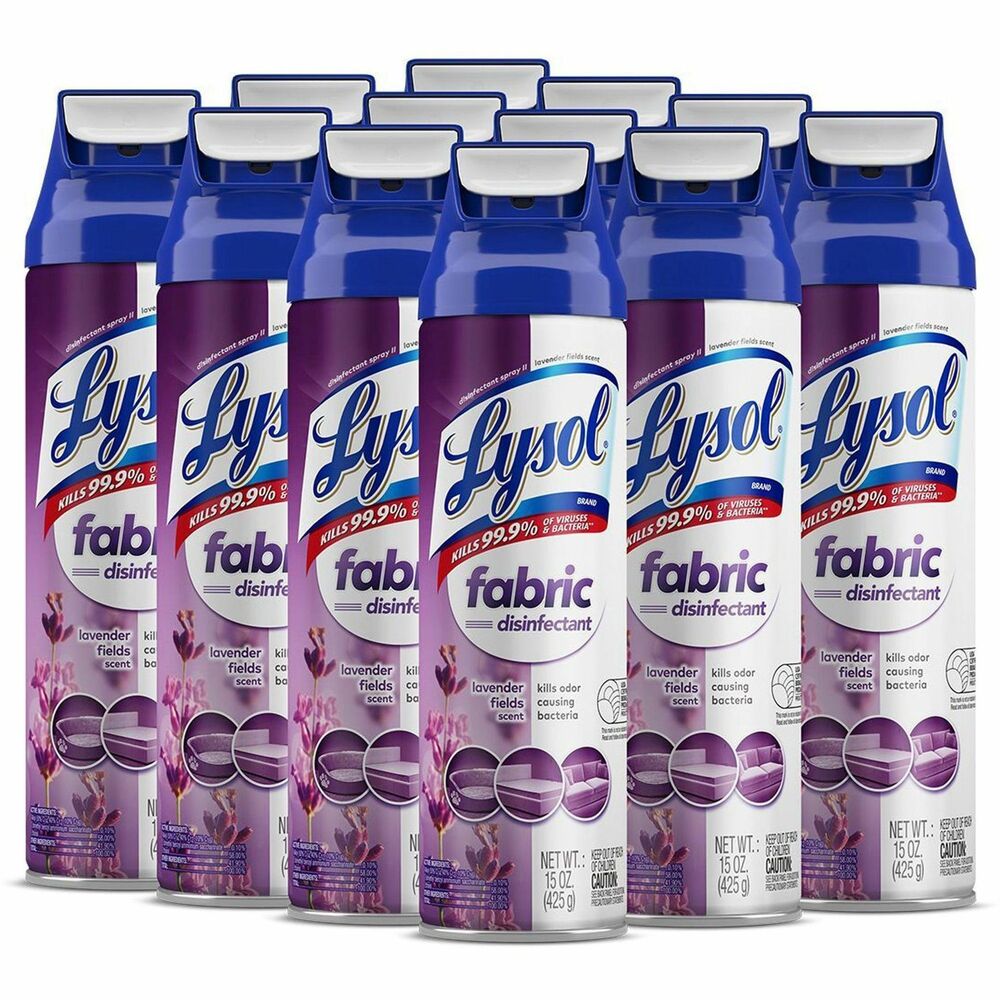 Image of Reckitt Benckiser Disinfectant Spray,Wide Angle,Lavender Fields,15oz,12/CT,CL