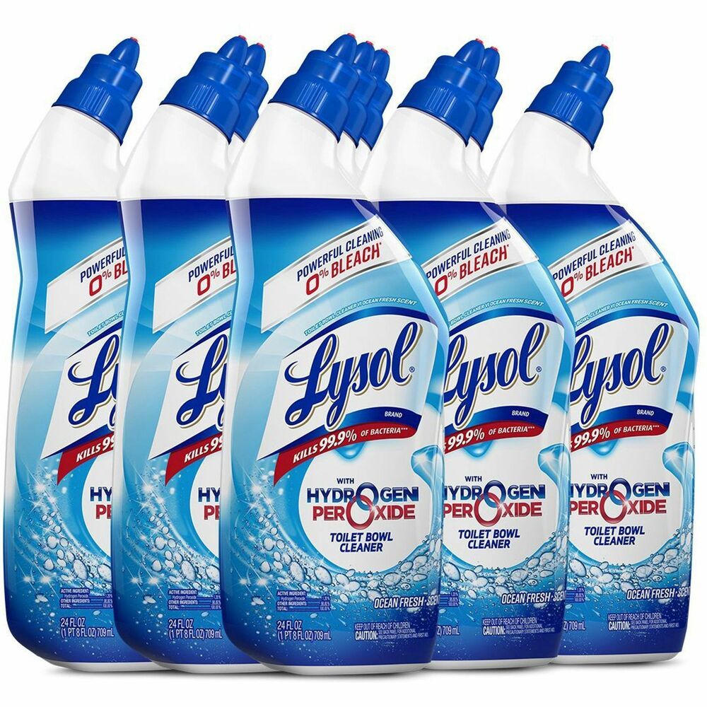 Image of Reckitt Benckiser Toilet Bowl Cleaner, No Bleach, 24 oz, 9/CT, Blue