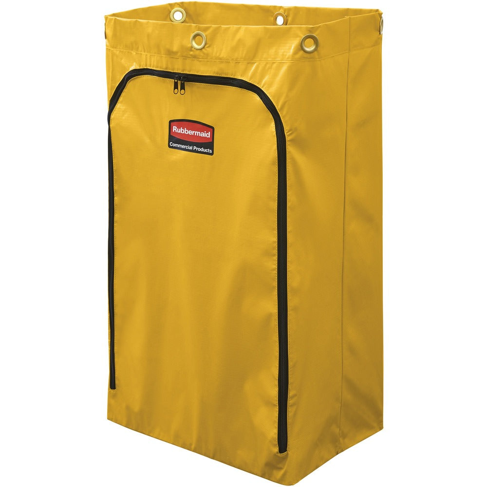 Image of Rubbermaid Commercial Products Replacement Bags, f/6173-88 Cart, Vinyl, 24 Gal, 4/CT, YW