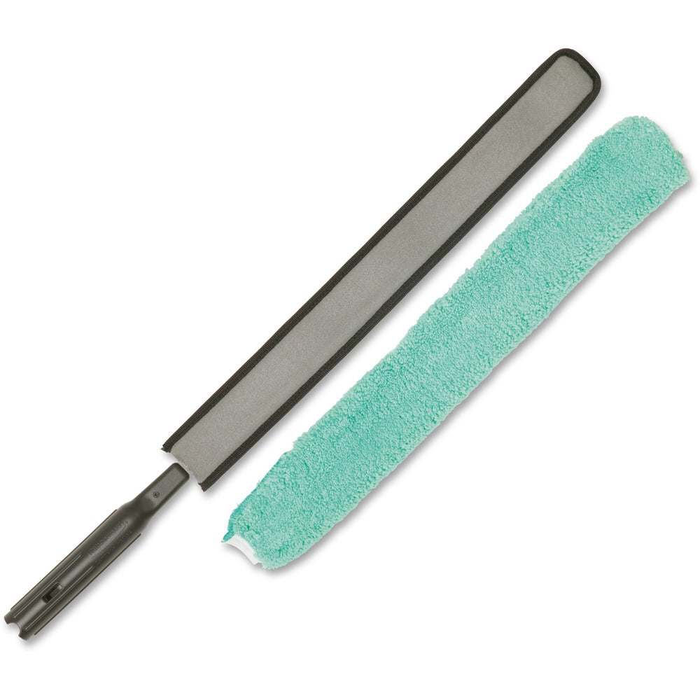 Image of Rubbermaid Commercial Products Dusting Wand, Quick-Conn, Flexible, 28-1/3"x1-1/8", 6/CT, BK