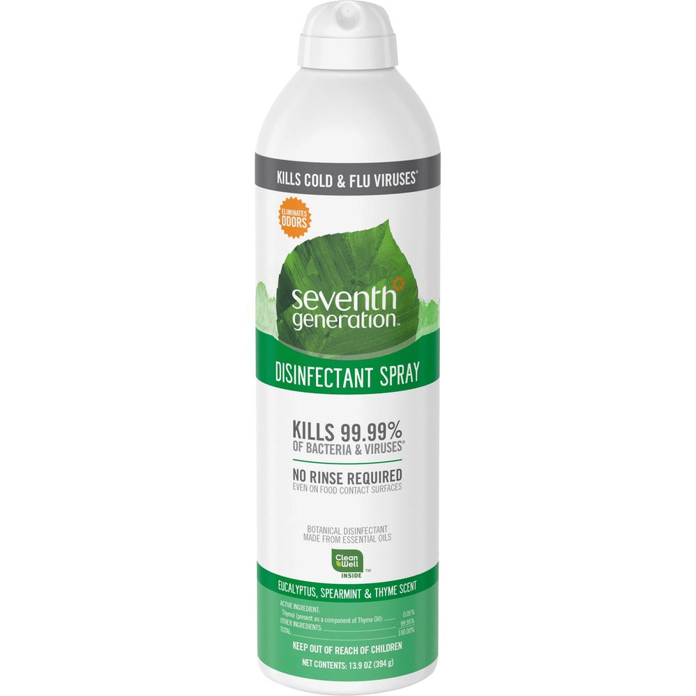 Image of Seventh Generation Disinfectant Spray, Eucalyptus, 13.9oz, 8/CT, CL