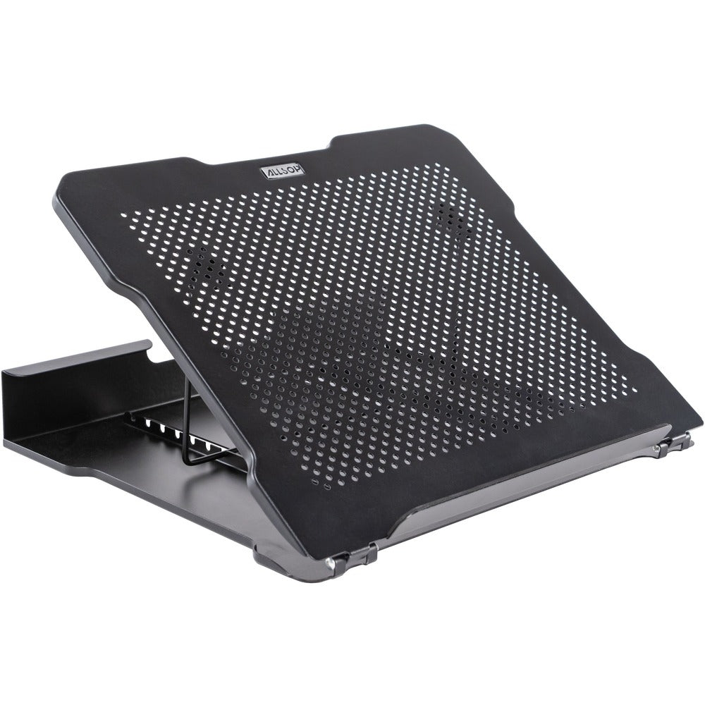Image of Allsop Laptop Stand, Adjustable, 13-2/5"x11-1/2"x2-1/2", Black