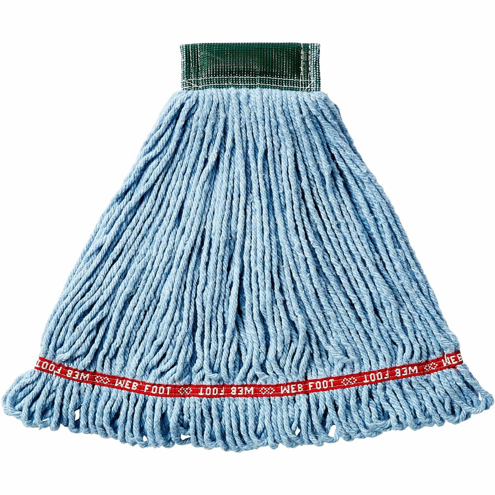 Image of Rubbermaid Commercial Products Wet Mop,Antimicrobial,Shrinkless,20oz,5" Headband,6/CT,BE