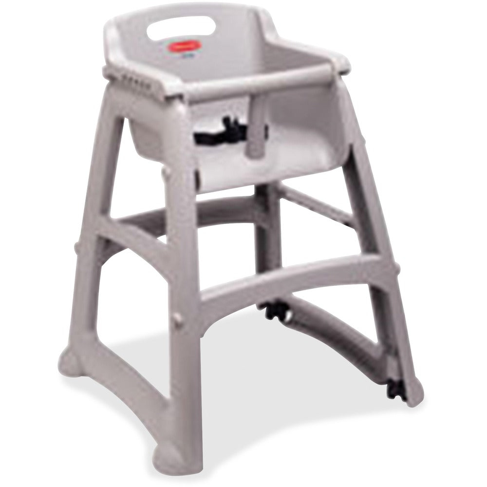 Image of Rubbermaid Commercial Products High Chair, No Wheels, 23-1/2"x23-1/2"x29-3/4", Platinum