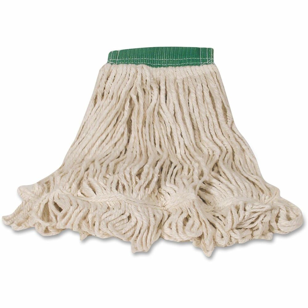 Image of Rubbermaid Commercial Products Wet Mop, Super Stitch, 5" Headband, 20oz, 6/CT, White