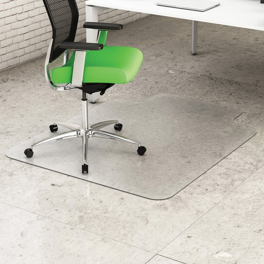 Image of Deflecto Chairmat, w/ Lip, Hard Floor, 45"Wx53"Lx1/10"H, Clear