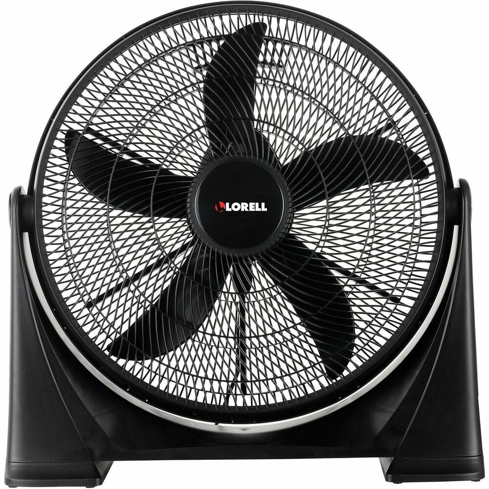 Image of Lorell Box Fan, 3 Speeds, Tilt, 7-1/5"x24-1/5"x24-1/5", BK