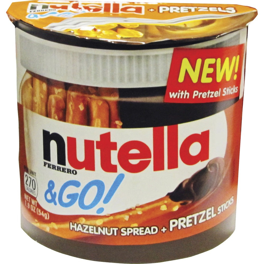 Image of Ferrero Hazelnut Spread Snack, w/ Pretzel Sticks, 1.8 oz, 12/BX, MI