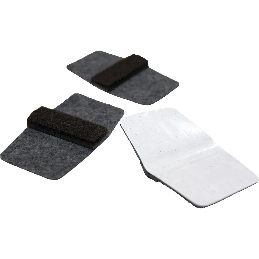 Image of Lorell Floor Savers, Wraparound, 1-7/8"x3-1/8", 100/BG, Gray