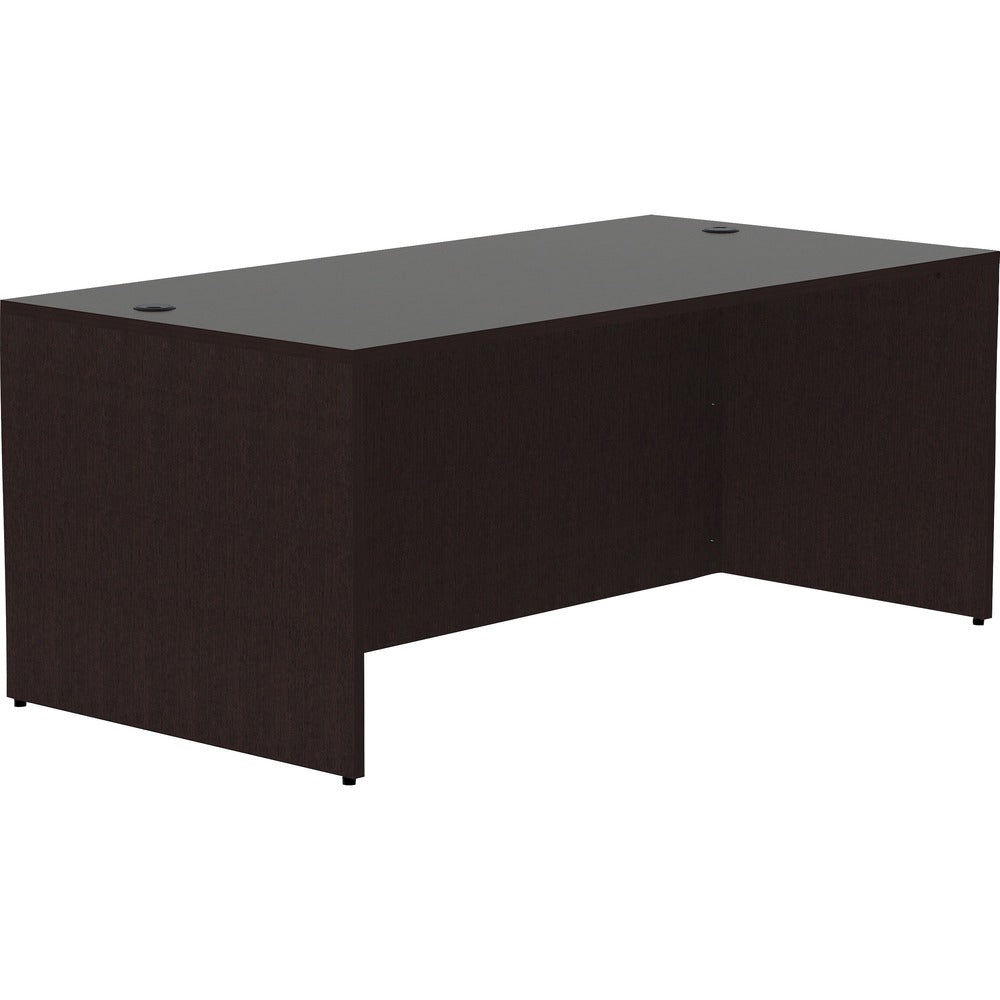 Image of Lorell Desk Shell, Rectangular, 48"x30"x29-1/2", Espresso