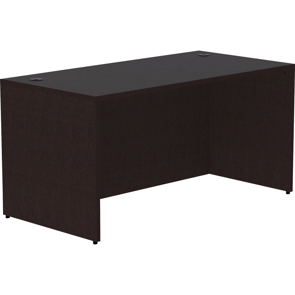 Image of Lorell Desk Shell, Rectangular, 60"x30"x29-1/2", Espresso