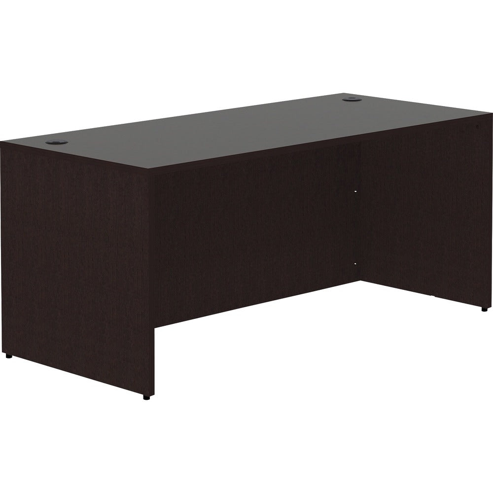 Image of Lorell Desk Shell, Rectangular, 66"x30"x29-1/2", Espresso