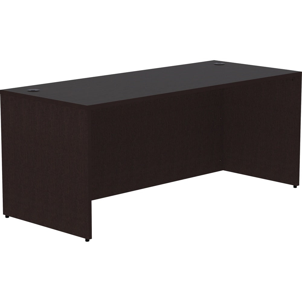 Image of Lorell Desk Shell, Rectangular, 72"x30"x29-1/2", Espresso