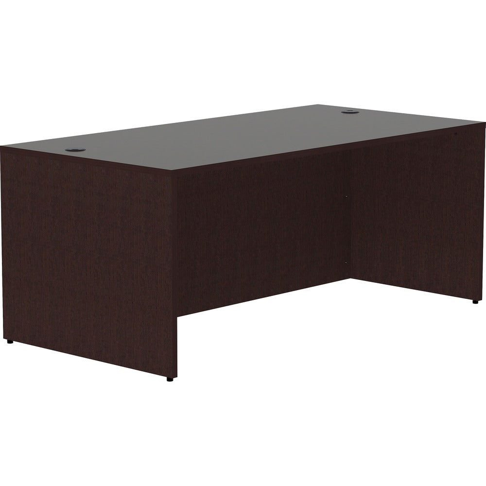 Image of Lorell Desk Shell, Rectangular, 72"x36"x29-1/2", Espresso