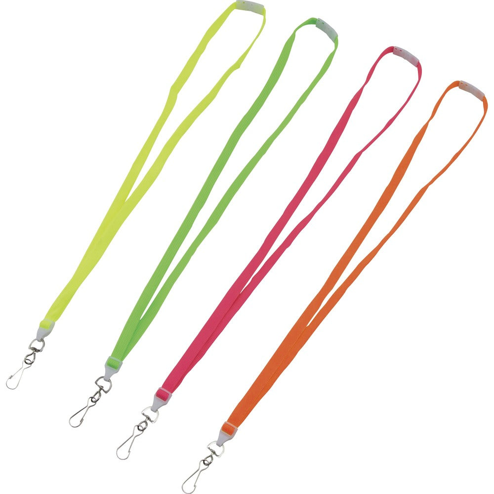 Image of Advantus Corp. Lanyard, Breakaway, 1/2"Wx36"L, 12/PK, Neon Pink