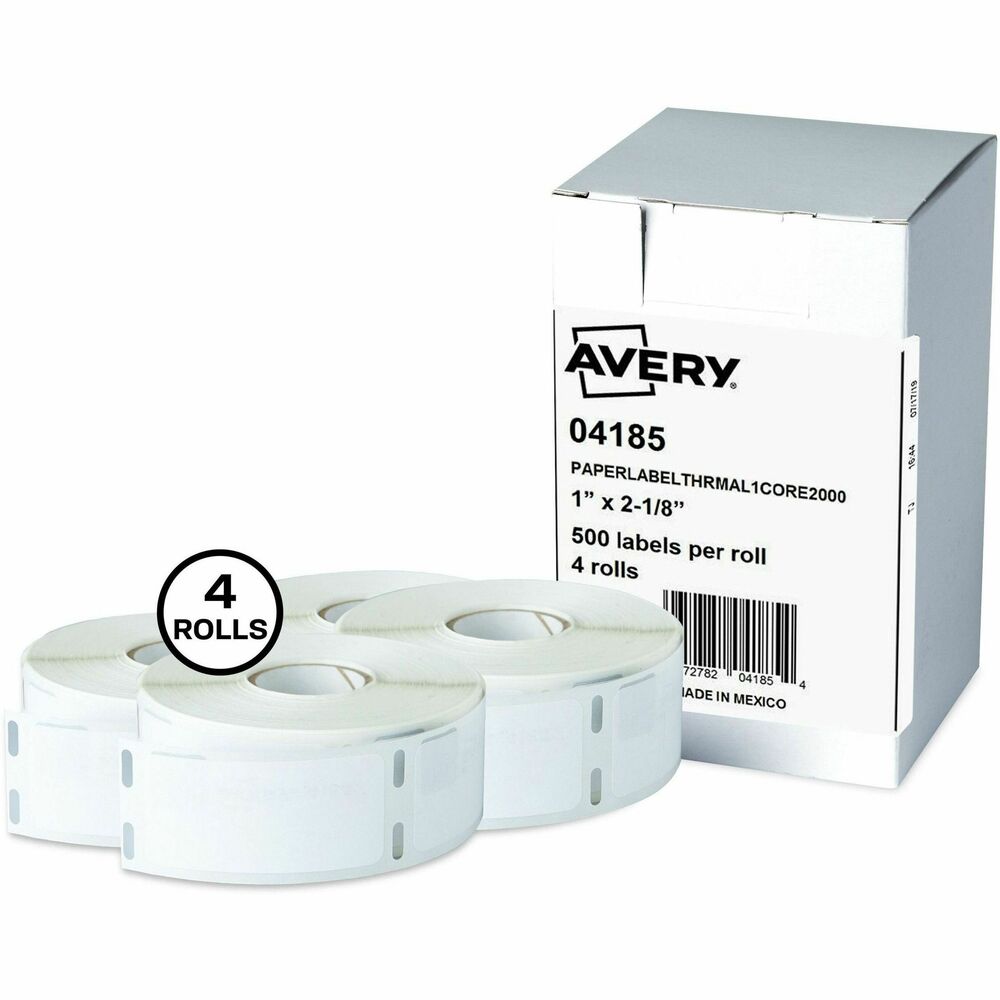 Image of Avery Labels, Thermal, Multipurpose, 1"x2-1/8", 2000/BX, White