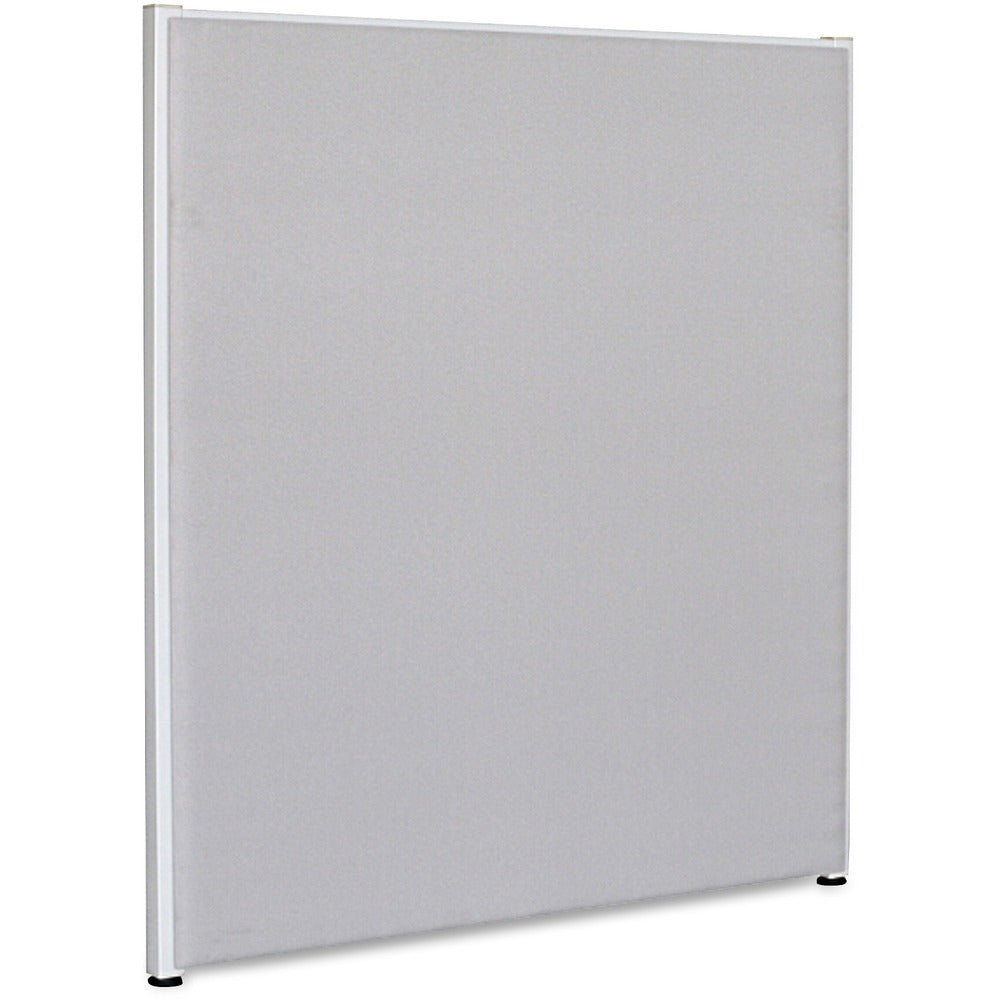 Image of Lorell Fabric Panel, w/Adjustable Glides, 36"x48", Gray