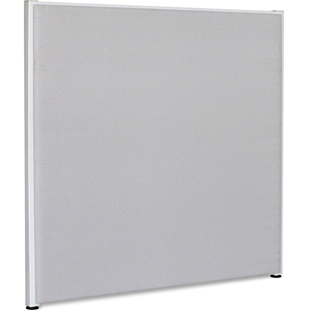 Image of Lorell Fabric Panel, w/Adjustable Glides, 48"x48", Gray
