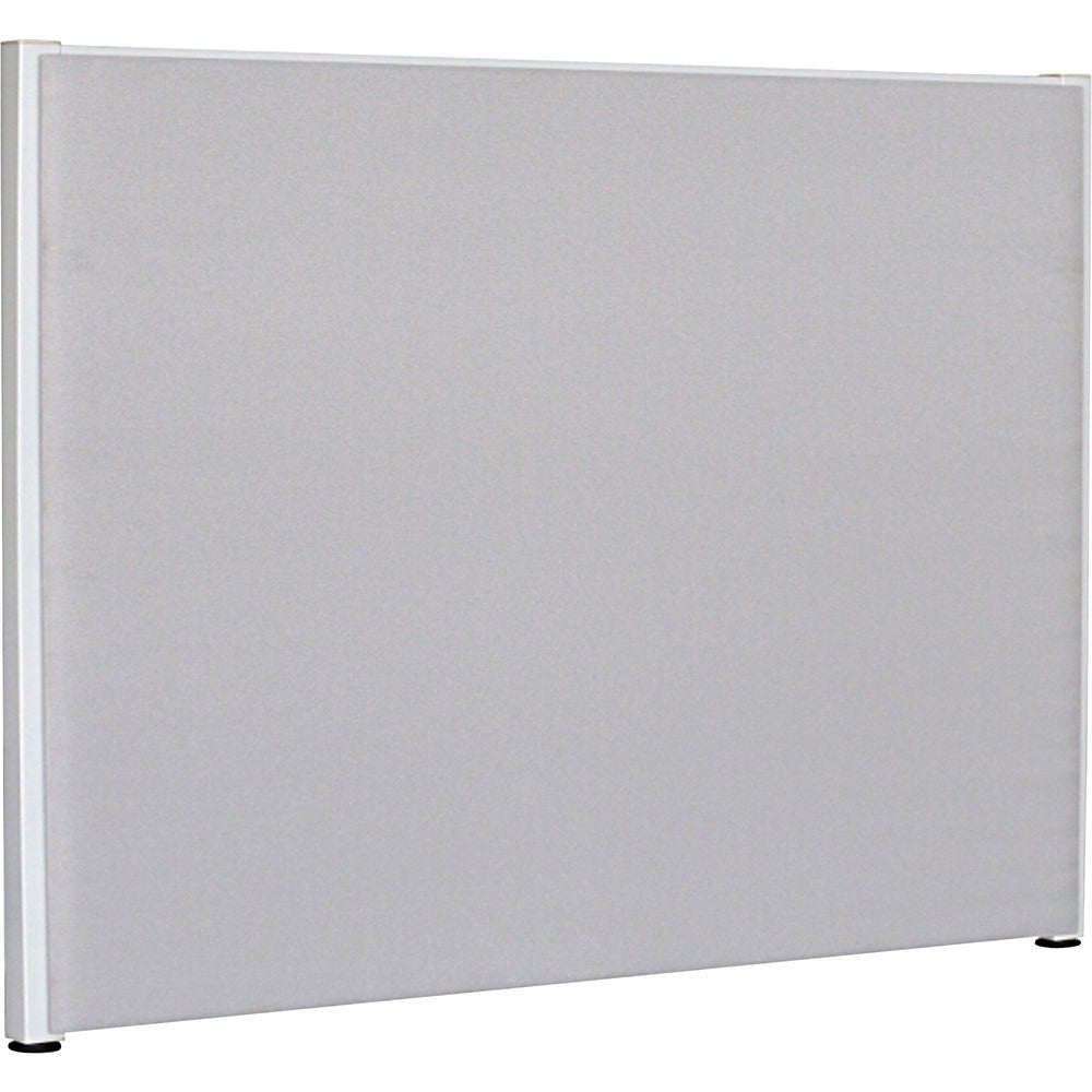 Image of Lorell Fabric Panel, w/Adjustable Glides, 72"x48", Gray